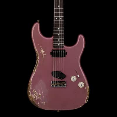 Fender Custom Shop 1966 Stratocaster SH Heavy Relic - Aged Burgundy Mist Metallic #88392 image 3