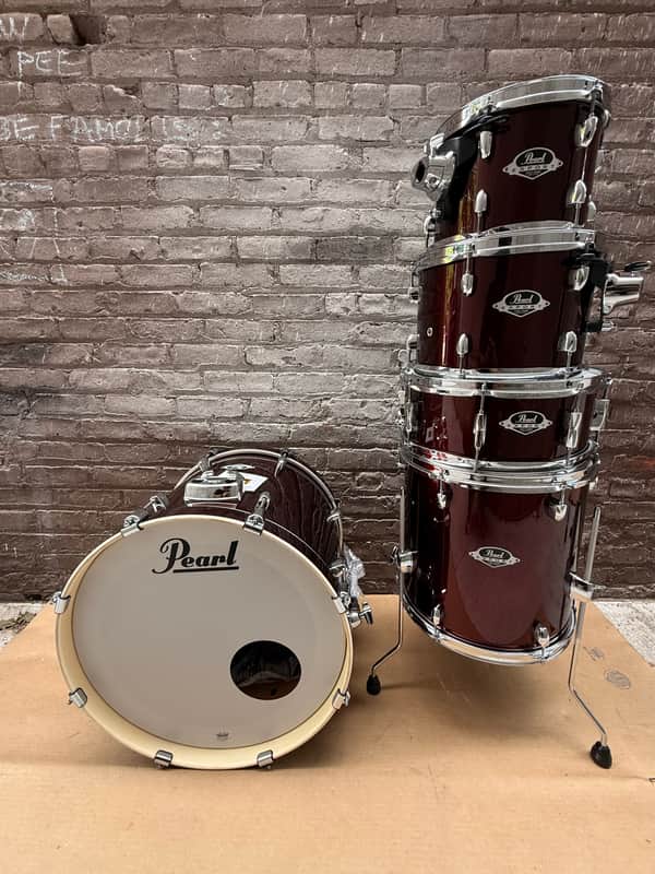 Pearl Export Series EXX760 5-Piece Drum Set - Burgundy Red Wine Finish - Brand New image 1