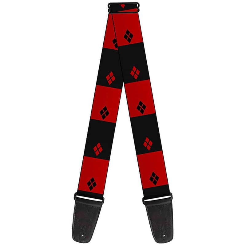 Buckle-Down Harley Quinn Diamond Guitar Strap image 1