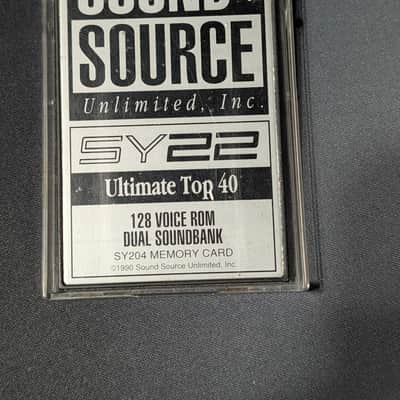 Sound Source Unlimited / SY204 - Ultimate top 40 - Rom Card For SY22 TG33
