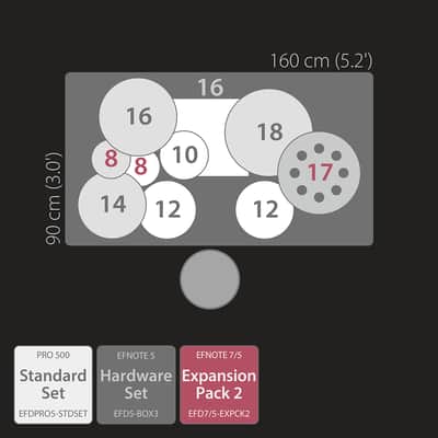 EFNOTE PRO 502 Modern Electronic Drum Set White Sparkle image 2