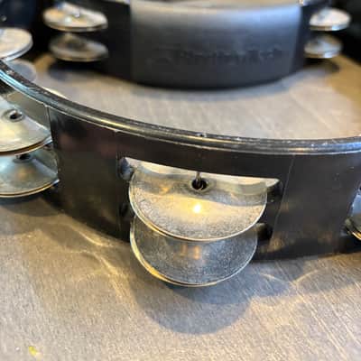 RhythmTech RT1010 Tambourine - Black, Double Row Nickel Jingles (Made in USA) image 4