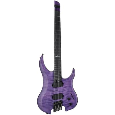 Legator G6FSS Ghost 6 Super Shred Electric Guitar, Purple Flame Maple image 4