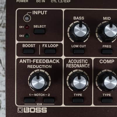 Boss AD-10 2 Acoustic Preamp 2 Channel Acoustic Guitar Preamp / DI Effects Pedal image 3