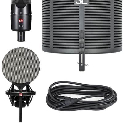 sE Electronics X1 S Studio Bundle w/ Studio Microphone, Shield, Pop Filter and XLR Cable!