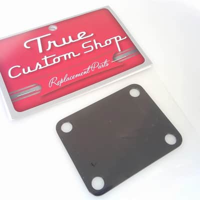 True Custom Shop® Black GOTOH Neck Plate for Fender Strat & Telecaster Guitars image 2