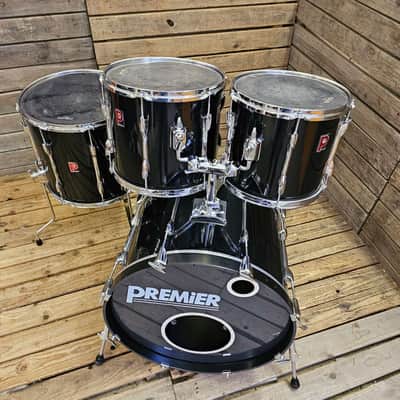 Premier APK Vintage 1990s Drum Kit, Black Collectors Condition USED! RKAPK080826 image 2