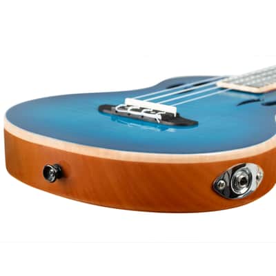 Ortega RTPX-U-FMA TourPlayer Series Flamed Maple Top Mahogany Neck 4-String Tenor Electric Ukulele w/Gig Bag image 12