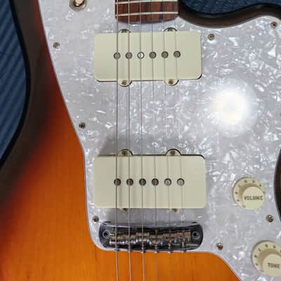 *RARE* 2021 Fender Japan Hybrid II Jazzmaster 75th anniversary - Limited Edition Sparkle Metallic 3-Color Sunburst M3TS - Full Set MIJ image 8