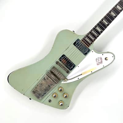 Gibson Firebird V 1963 with Maestro Vibrola Heavy Aged Murphy Lab - Antique Frost Blue image 2