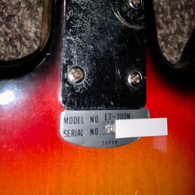 Vintage Teisco del ray  Model et-200n  Electric guitar  made in japan image 5