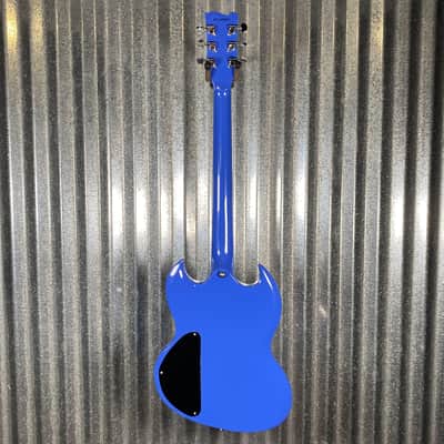 Westcreek Guitars Racer SG Offset Style Blue #0077 Used image 10