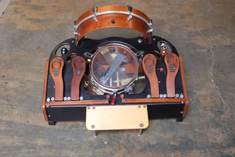 Farmer Foot Drums 7 Pedal Portable Acoustic Foot Percussion With Case image 1