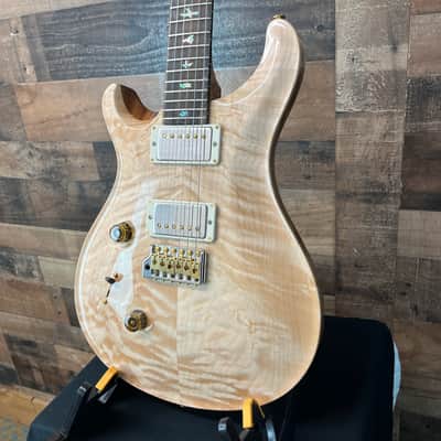 PRS Wood Library Custom 24 Left Handed Quilted Maple 10-Top Natural Finish Ziricote Fingerboard Paisley PRS Hardcase 598 image 4