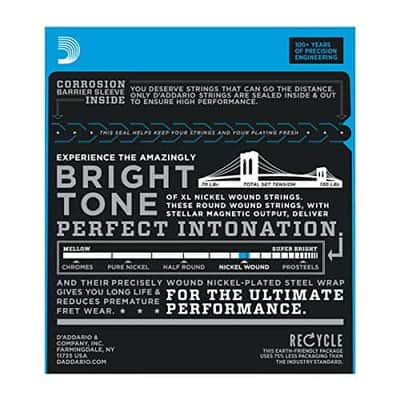 D'Addario EJ22 Nickel Wound Electric Guitar Strings, Jazz Medium, 13-56 image 3