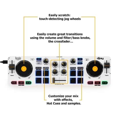 Hercules DJCONTROL-MIX DJ Controller for Smartphones & Tablets image 5