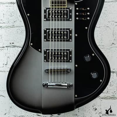 Used Schecter Diamond Series Ultra VI Silver Burst w/gigbag image 1