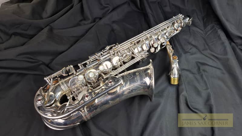 NO TARIFFS - Vintage Yamaha YAS-62S Silver Alto Saxophone Purple Logo image 1