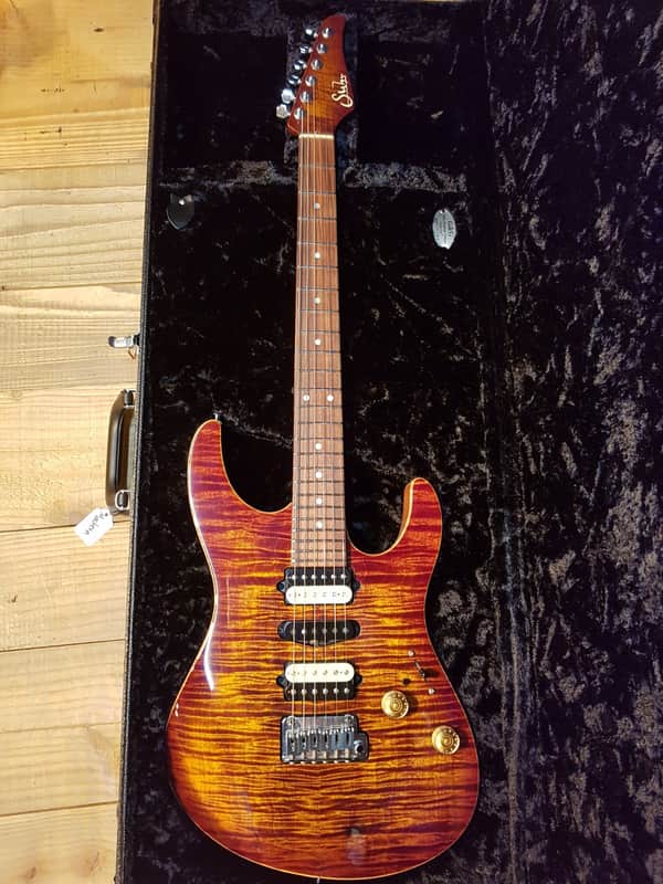 2010 Suhr Custom Modern Guthrie Govan Signature Flame Maple Top Electric Guitar image 1