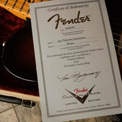 Fender Custom Shop '52 Telecaster 2016 Ltd. Edition - Handwound PUs lightweight 2,9kg image 13