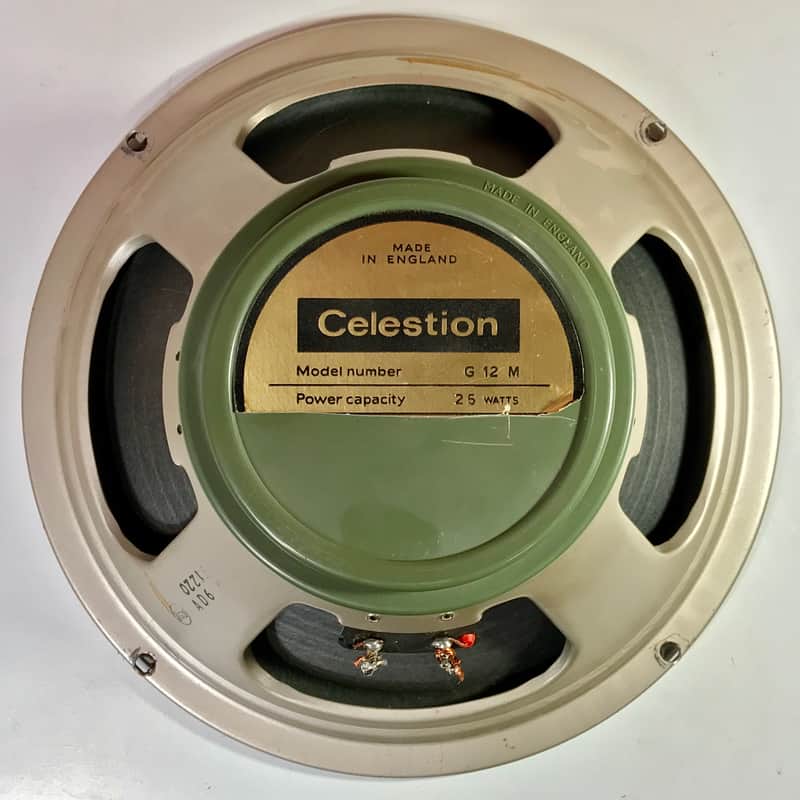 Celestion G12M Pre-Rola Greenback - 25w 16ohm 55hz - T1220 Jan 1971 - Original Pulsonic Cone image 1