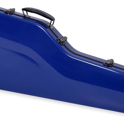 Crossrock Fiberglass Hardshell Backpack Style Navy Blue Electric Guitar Case (CRF1000JMNVBL) image 3