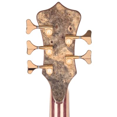 Alembic Mark King Deluxe 5 Buckeye Burl Top/Back Ebony Fingerboard (Serial #MK14665) image 7