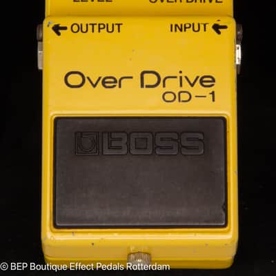 Boss OD-1 Overdrive 1980 Japan s/n 9900 Silver Screw Long Dash with JRC4558D op amp image 4