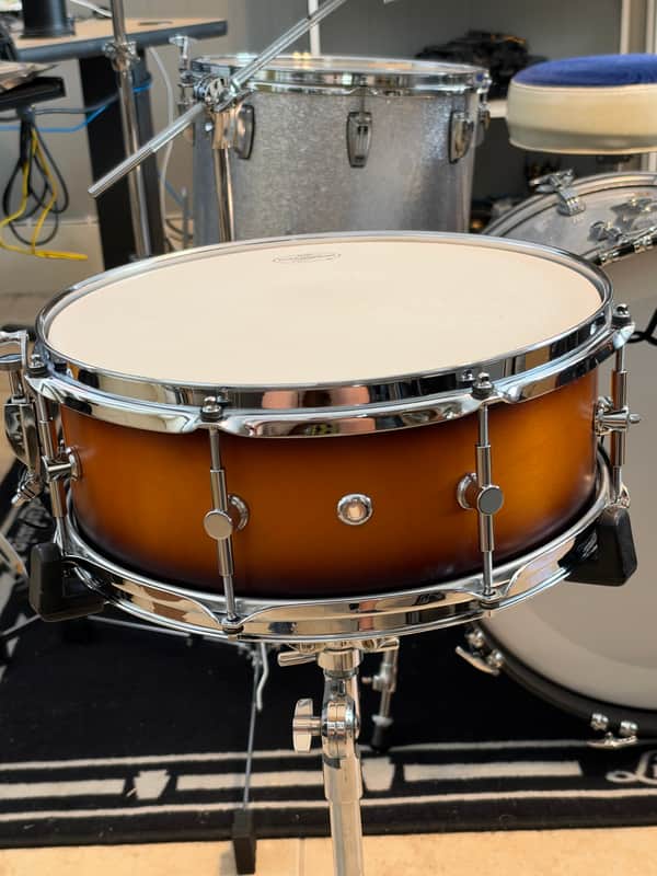 Canopus BR-1455 Birch Snare Drum 2025 - Tobacco Burst Matte