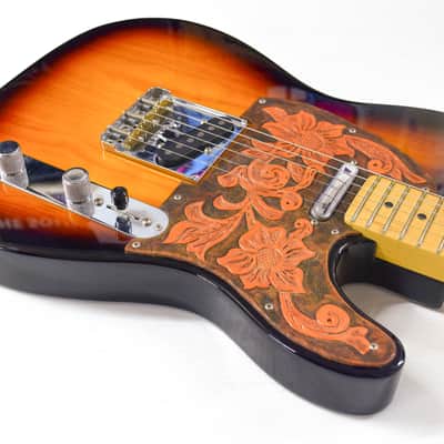 Fender American Professional Telecaster - Custom Leather Pickguard - 2-Color Sunburst image 4