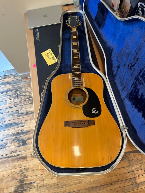 Epiphone FT-550 Excellente 1970 - Natural image 1