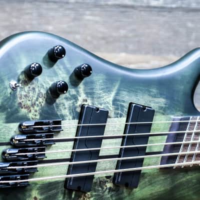 Spector NS Dimension 5 Left-Handed Multi-Scale Haunted Moss Matte Electric Bass w/Bag image 7