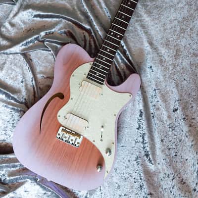 GB Liuteria Traditional Tele semi hollow purple walnut image 10