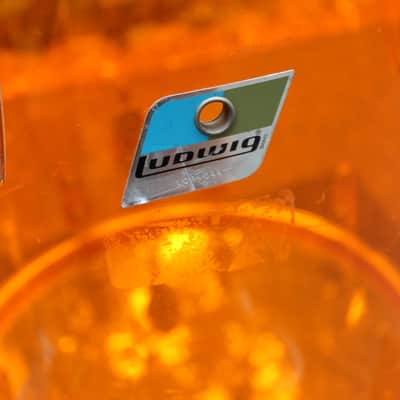 Ludwig Vistalite Toms 70's Amber image 14