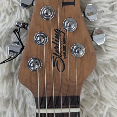 Sterling LK100 Luke Electric Guitar, Rosewood Fingerboard, Bodhi Blue image 5