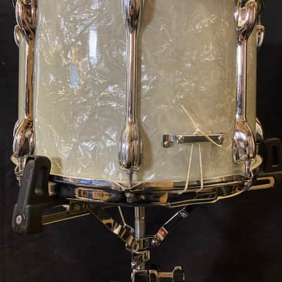 Slingerland - 10x14" No. 142 Marching Snare Drum, 1968–1972 - Marine Pearl image 11