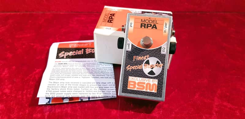 Rare BSM Treble Booster RPA 1970s Overdrive Sound of Ritchie Blackmore w/ box TOP image 1