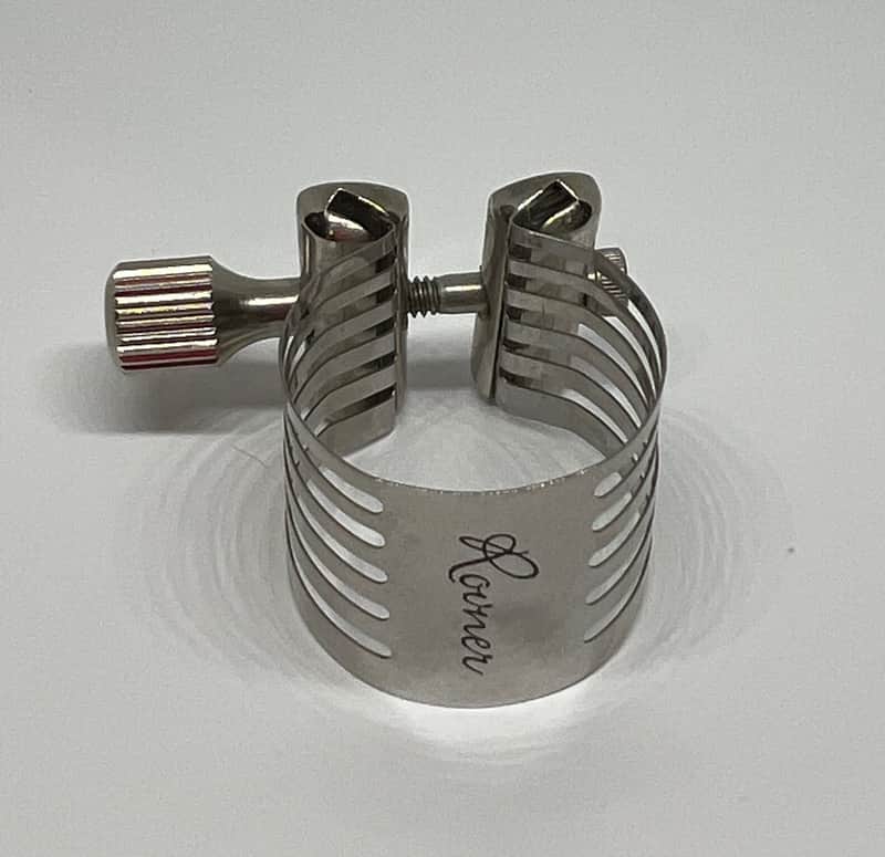 Rovner Ligature for Bb Clarinet P-1R - platinum metal image 1