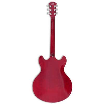 Sire H7 Larry Carlton Semi-Hollow - Ebony Fingerboard , See-Through Red image 3
