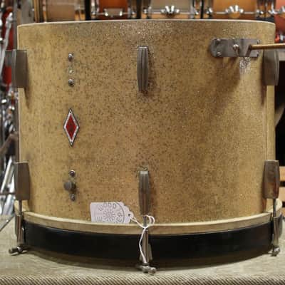 1940s Sonorus Superior Class 14x19 Bass Drum in Gold Sparkle image 5
