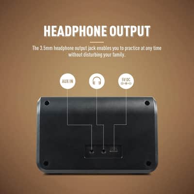 10W Mini Guitar Amp, Portable Guitar Combo Amplifier with Clean/Overdrive, All-in-one Rechargeable Amplifier Speaker with Aux in for Bedroom Practice - Triangle image 3