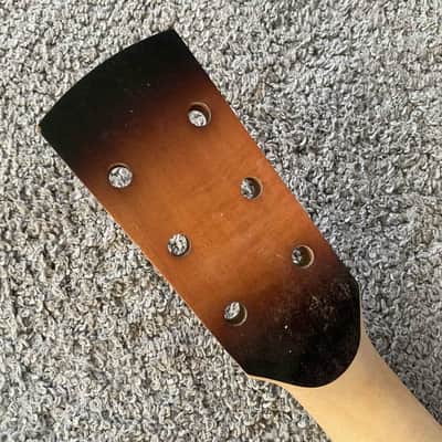 Tobacco Burst Dobro Resonator Guitar, Plywood Tiger Maple Top Body, Rosewood Fingerboard Neck, 19 Frets image 8