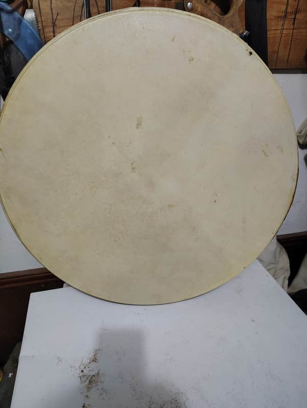 Unbranded 26" Calfskin Bass Drum Head 1940's/50's image 1