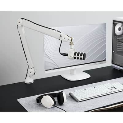 RODE PodMic Broadcast-Grade Dynamic Microphone for Podcast Application - White image 11