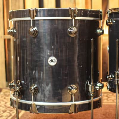DW Collector's Standard Maple Ebony Stain Drum Set - 28,15,18,20,14sn - SO#1291945 image 6