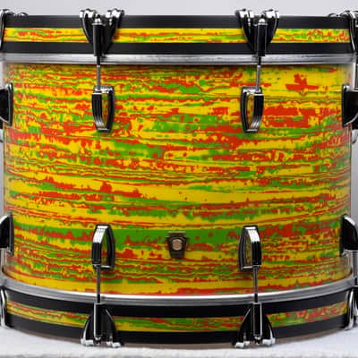 Ludwig 12x18"/8x12"/14x14" Classic Maple 'Jazzette New Yorker' Drum set - Citrus Mod image 11