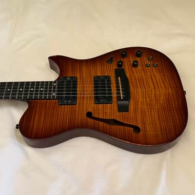 Carvin AE-185 Acoustic/Electric "Hybrid" Semi-Hollow Body - Flame Maple - Made in USA - Free Pro Setup image 5