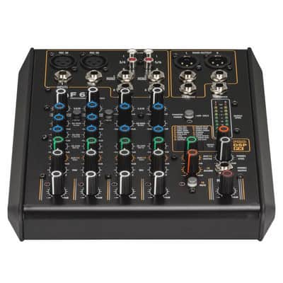 RCF F6X 6-Channel Multi-FX Analog PA Live Sound Mixing Console with Case image 3