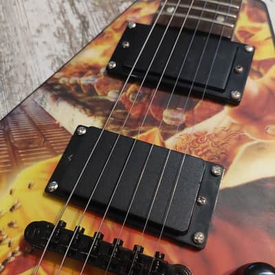 Dean Dave Mustaine Signature Set Neck VMNT End Game Graphic Upgraded Locking Tuners Bone Nut Satin Top image 2