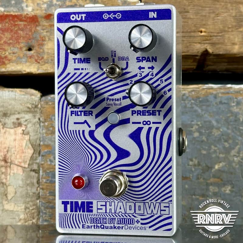 EarthQuaker Devices / Death By Audio Time Shadows II Subharmonic Multi-Delay Resonator - Silver / Purple image 1